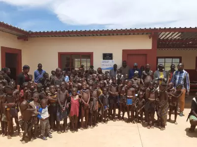 Schüler der Grundschule in Otjisoko (Namibia) 